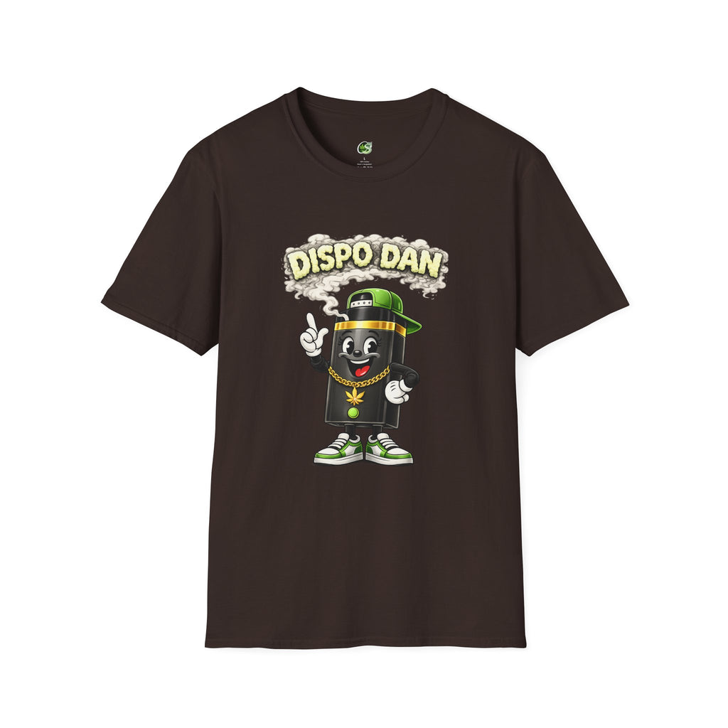 Dispensary Cartoon T-Shirt – "Dispo Dan" Smokable Can Graphic