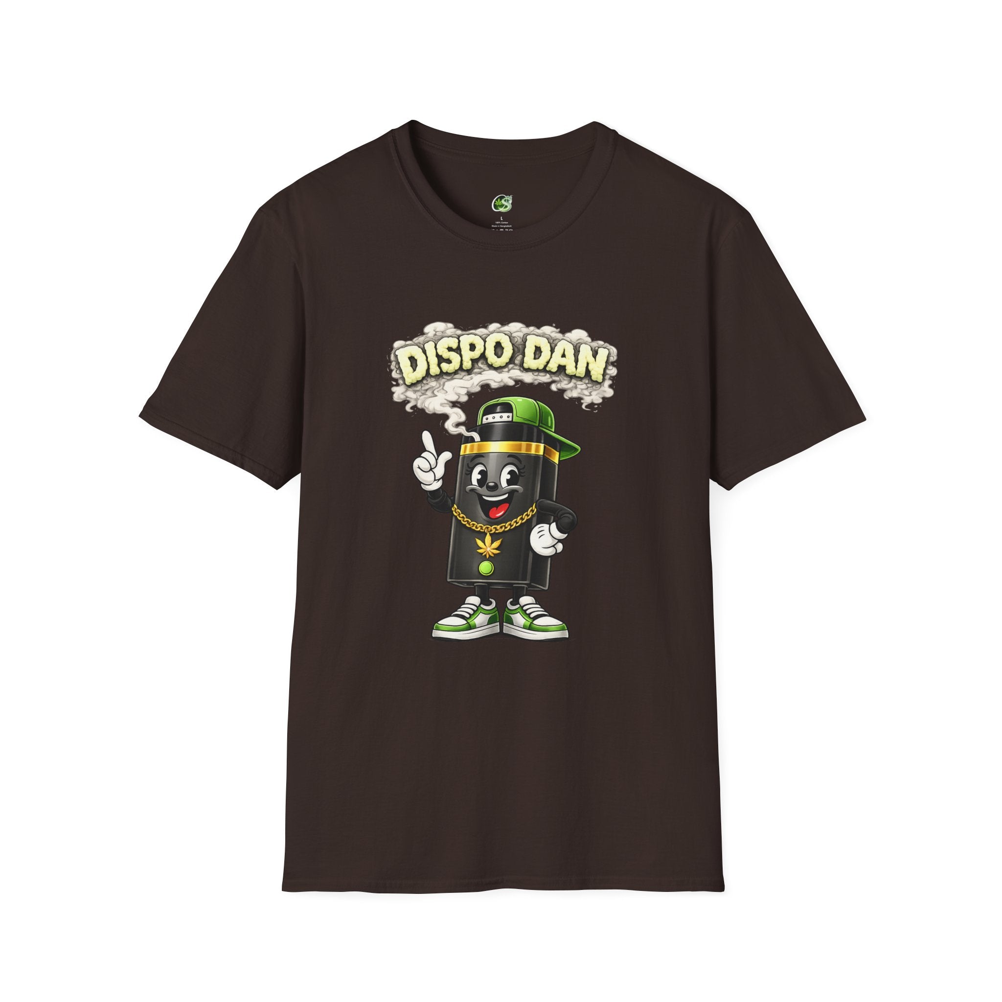Dispensary Cartoon T-Shirt – "Dispo Dan" Smokable Can Graphic