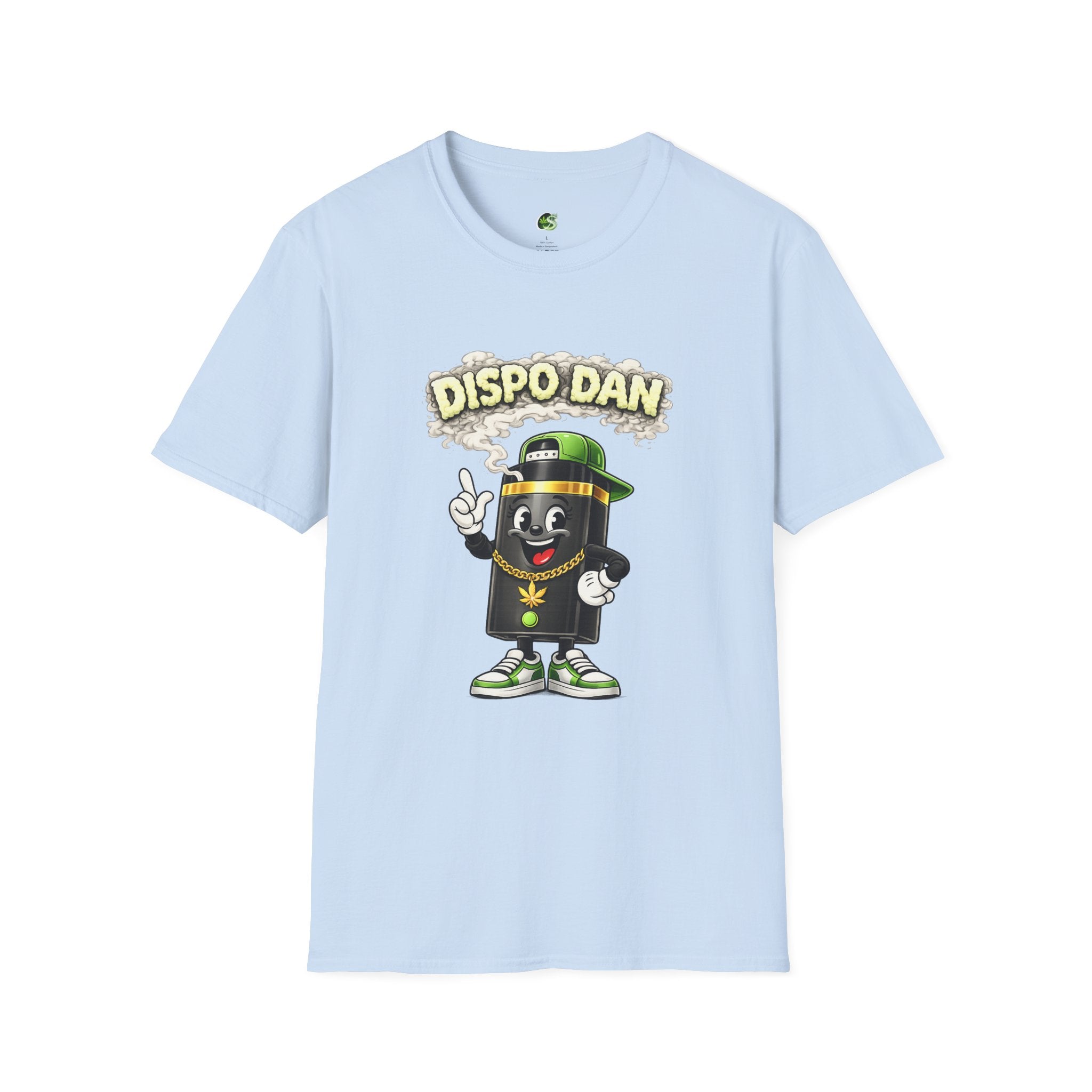 Dispensary Cartoon T-Shirt – "Dispo Dan" Smokable Can Graphic