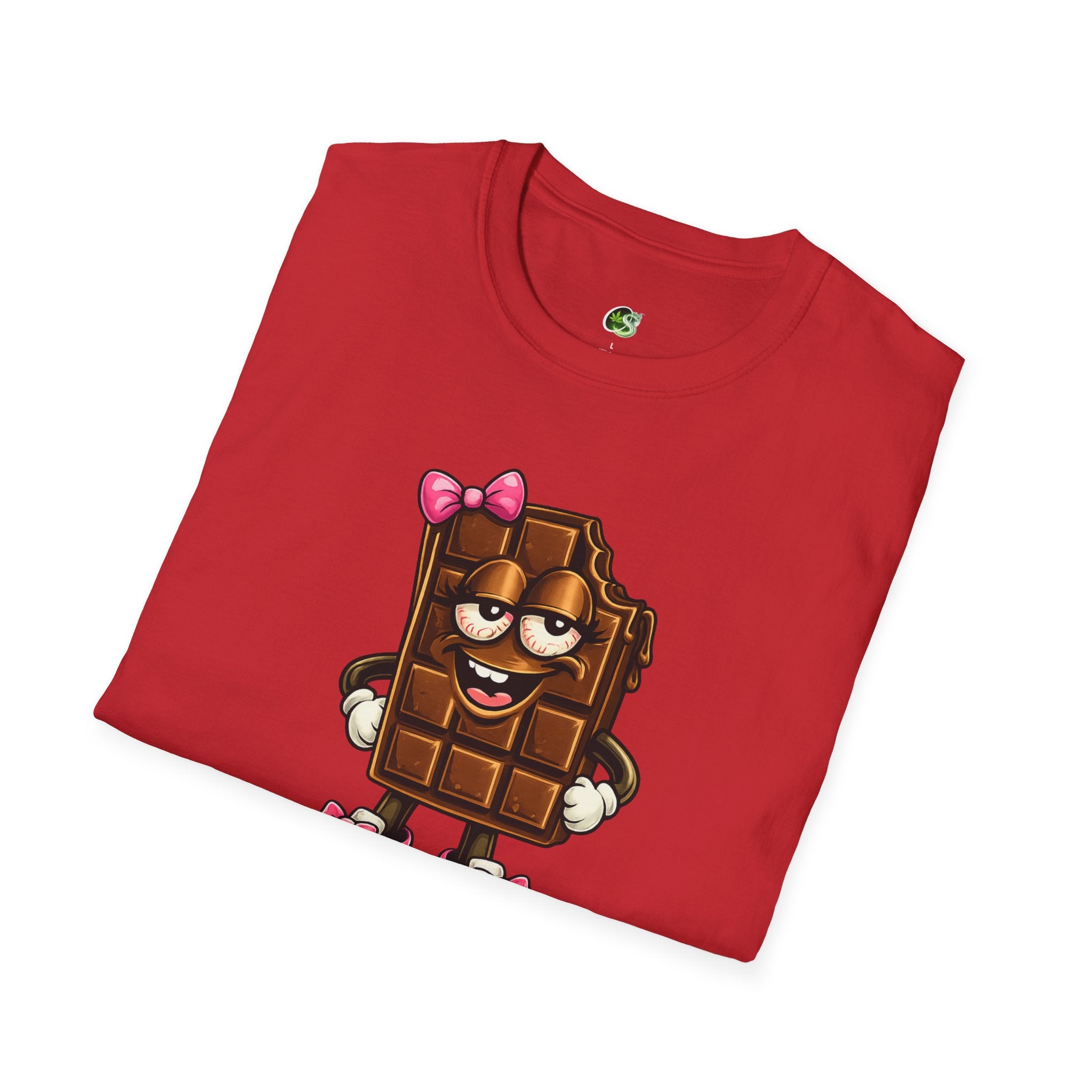 Esther the Edible Chocolate Bar T-Shirt — Cute Cartoon Candy Graphic Tee