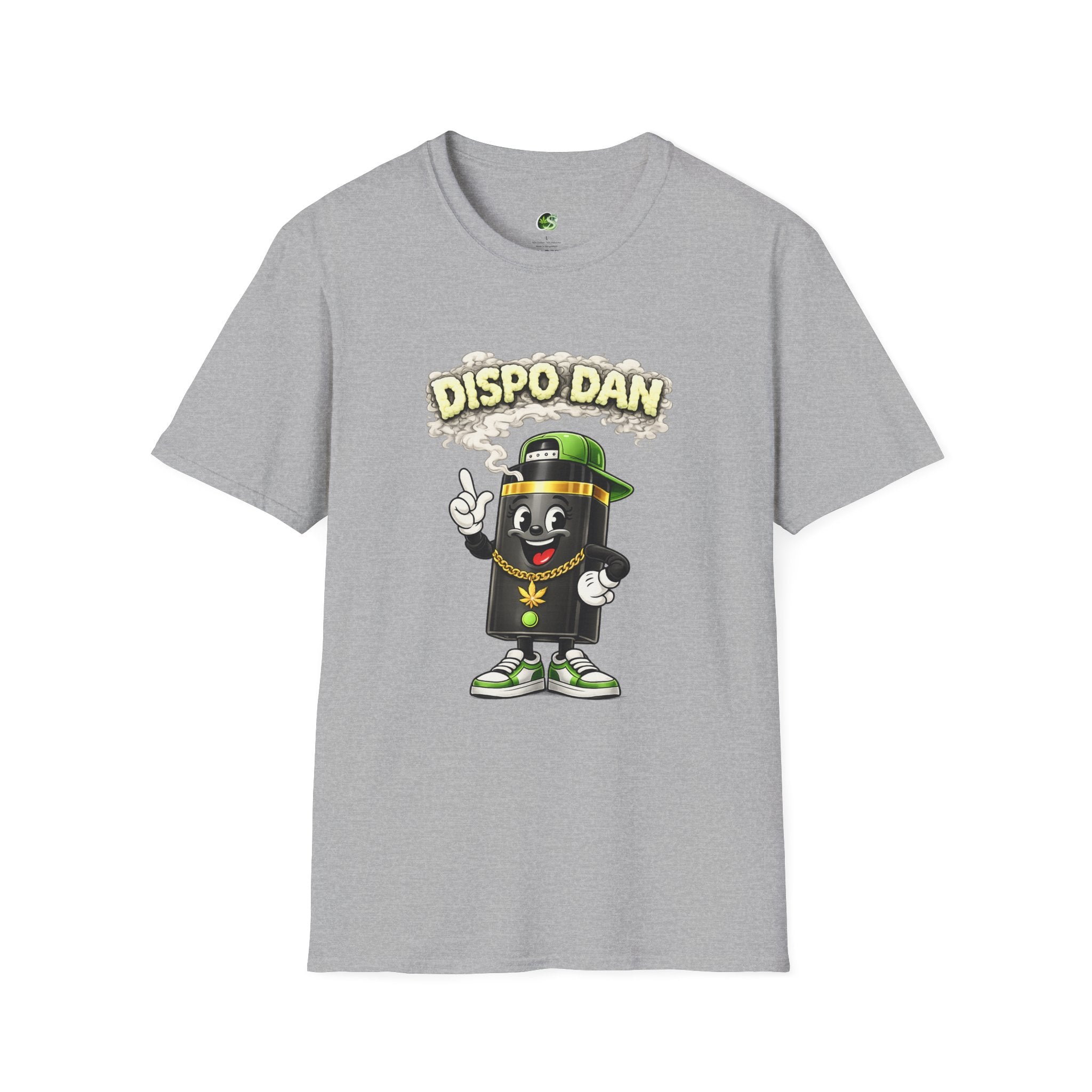 Dispensary Cartoon T-Shirt – "Dispo Dan" Smokable Can Graphic