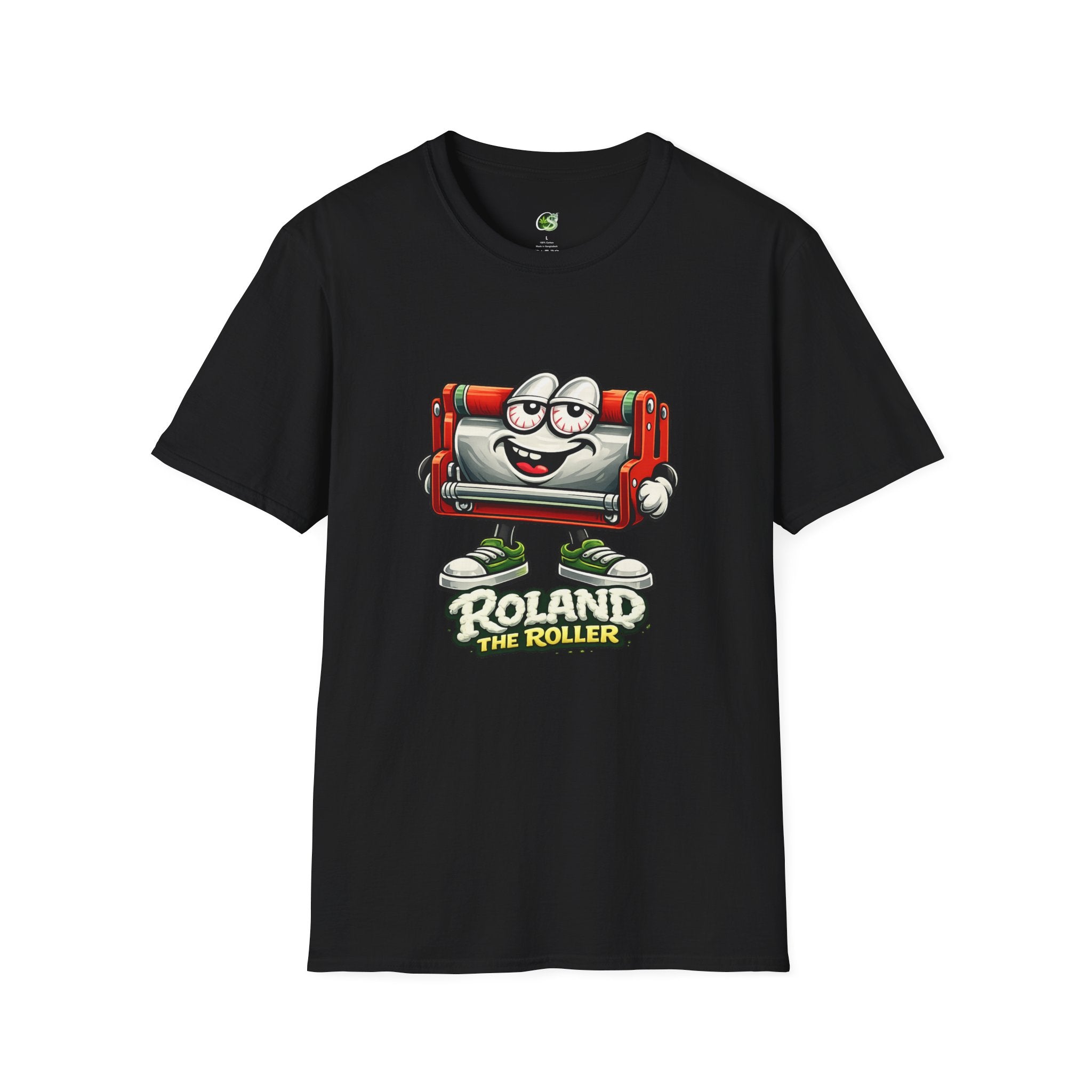 Roland the Roller Cartoon T-Shirt — Funny Retro Roller Character Tee