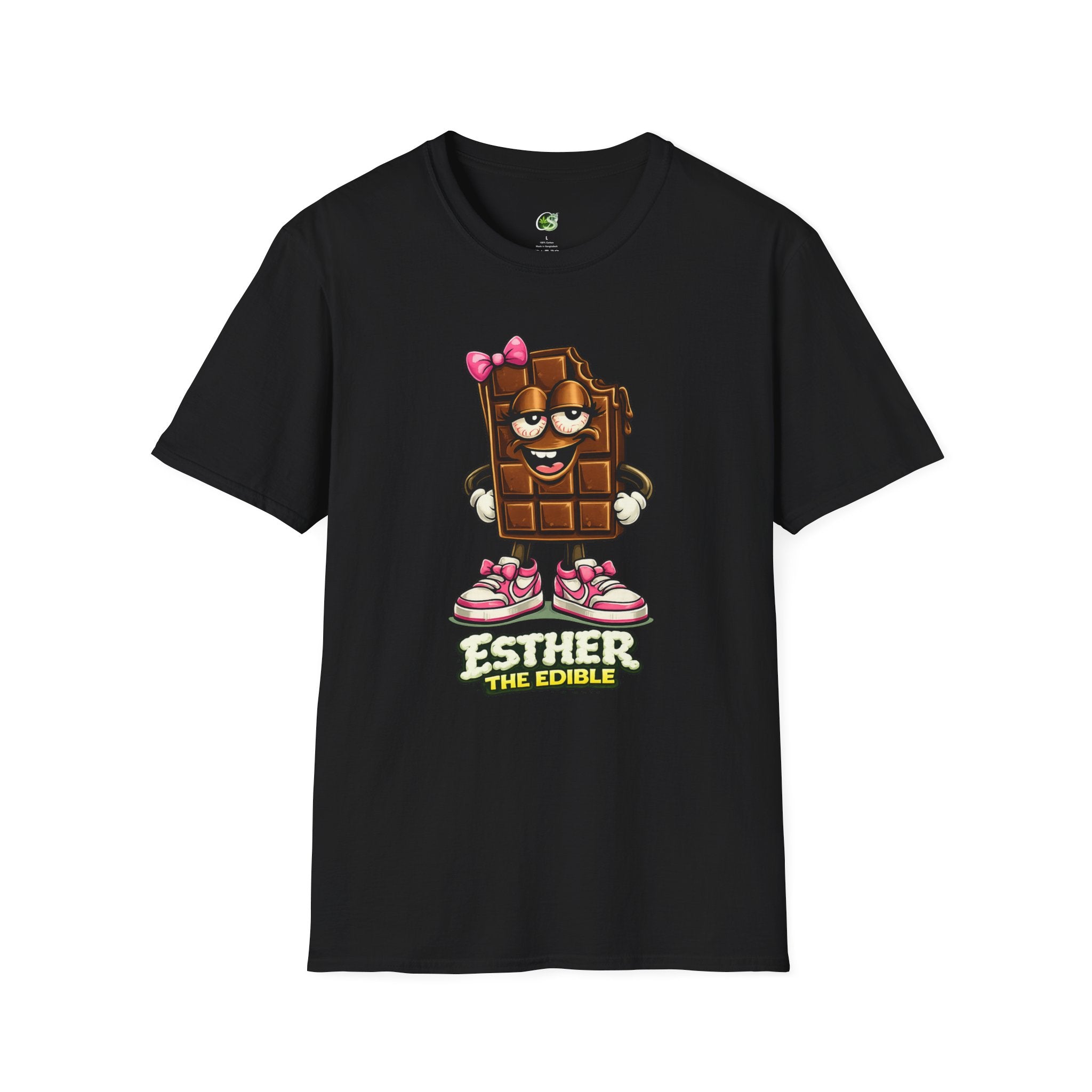 Esther the Edible Chocolate Bar T-Shirt — Cute Cartoon Candy Graphic Tee