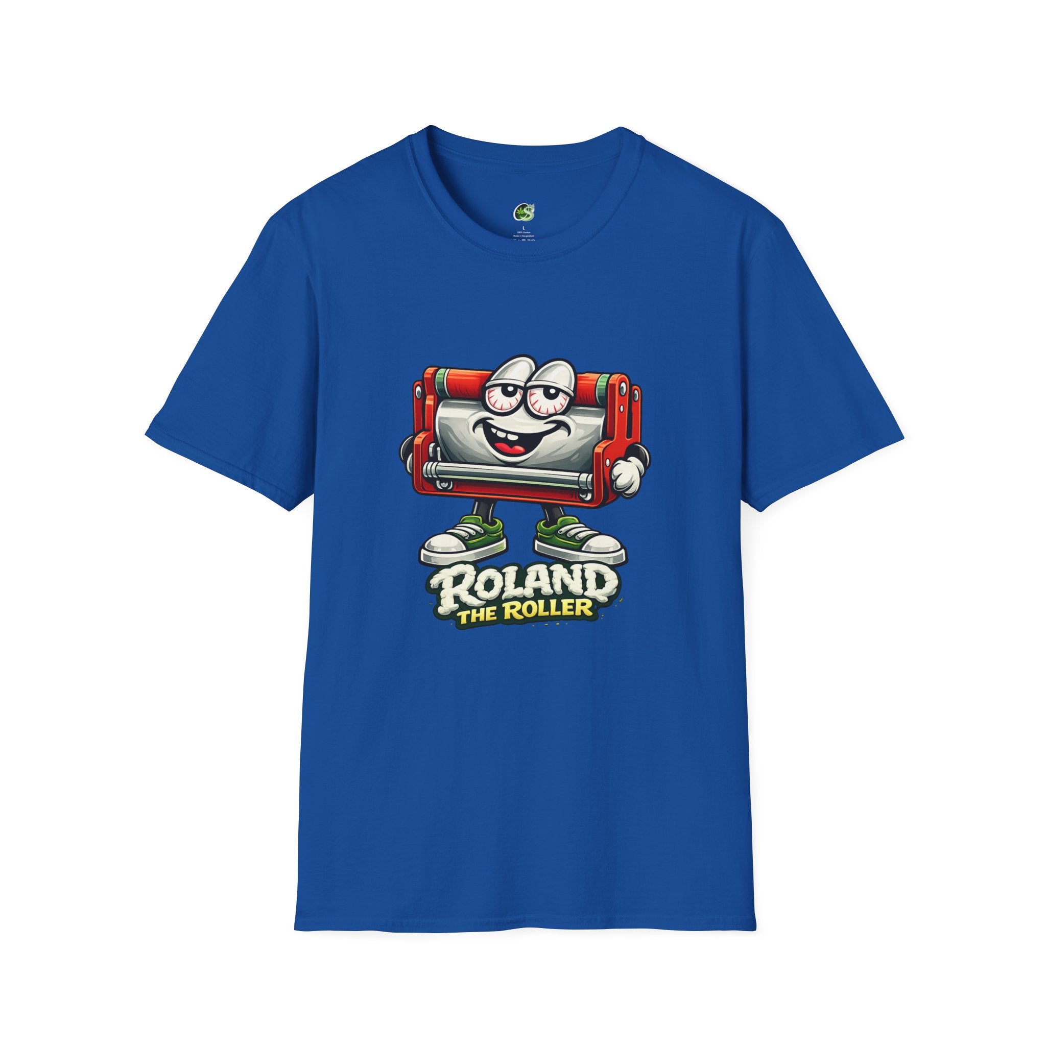 Roland the Roller Cartoon T-Shirt — Funny Retro Roller Character Tee
