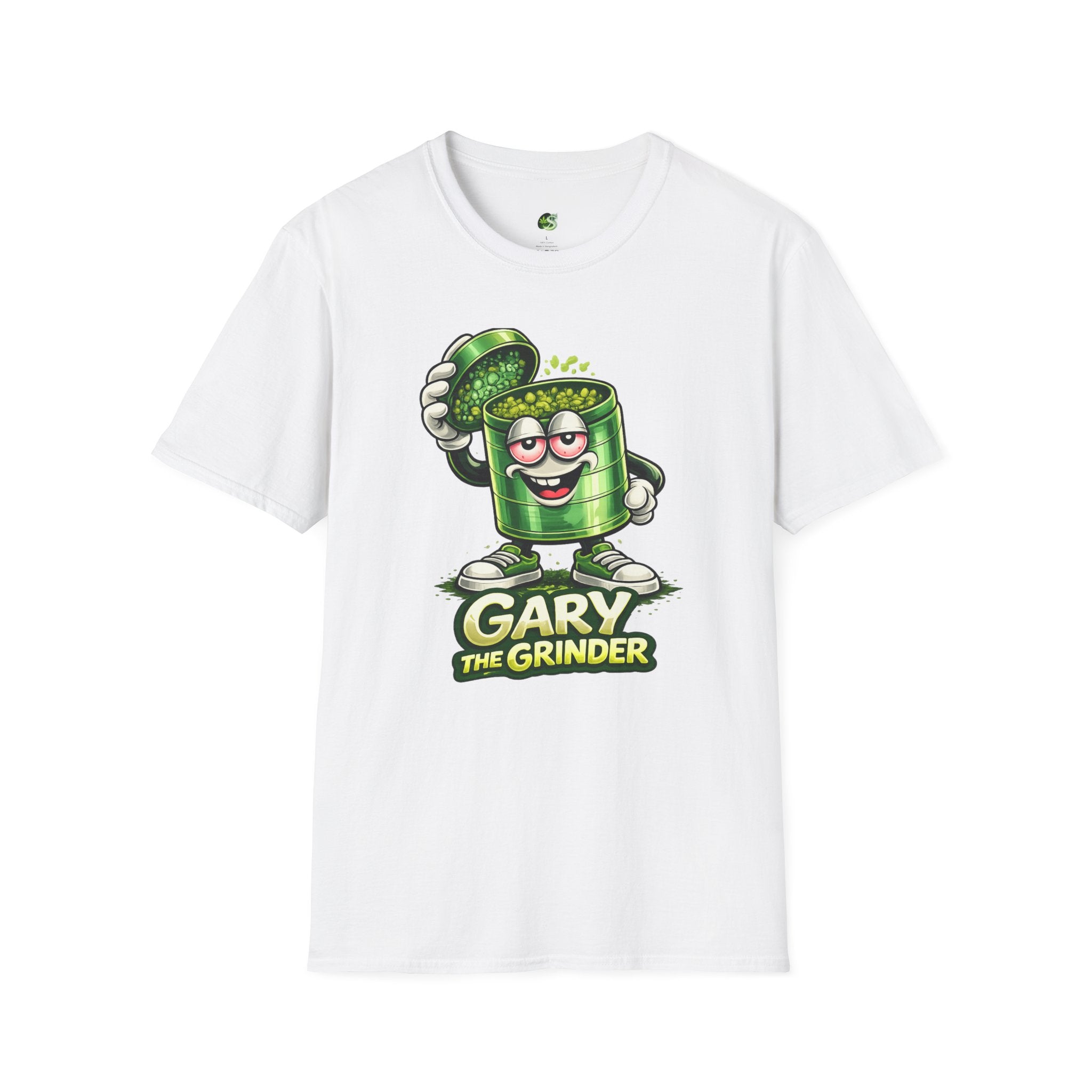 Gary the Grinder T-Shirt – Funny Cartoon Herb Grinder Tee