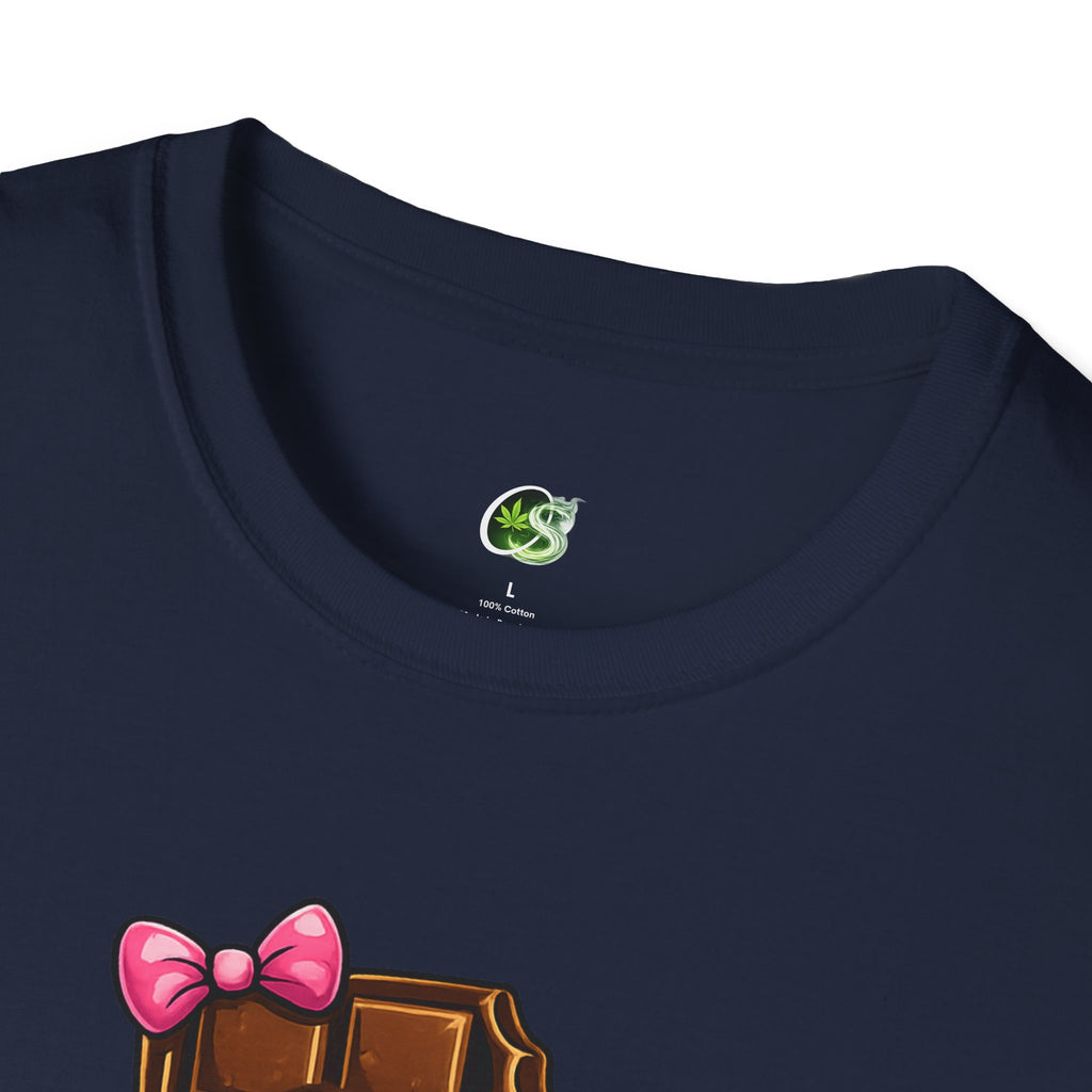 Esther the Edible Chocolate Bar T-Shirt — Cute Cartoon Candy Graphic Tee